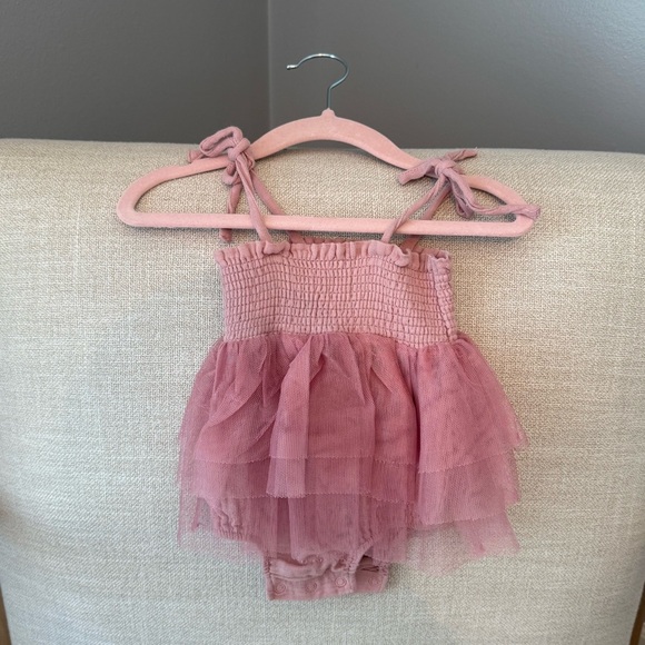 Angel Dear Other - Angel Dear Muslin Bubble Dress in Rose
